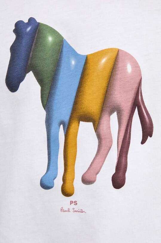 PS Paul Smith t-shirt bawełniany M2R.011R.NP4806 beżowy