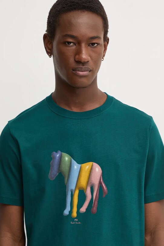 Pamučna majica PS Paul Smith zelena M2R.011R.NP4806