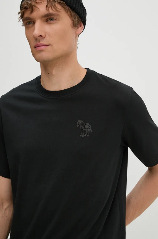 Хлопковая футболка PS Paul Smith чёрный M2R.011R.NP4814