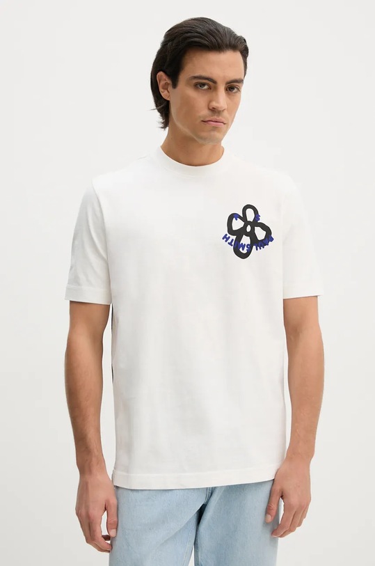 Îmbrăcăminte PS Paul Smith tricou din bumbac M2R.965X.NP4825 bej