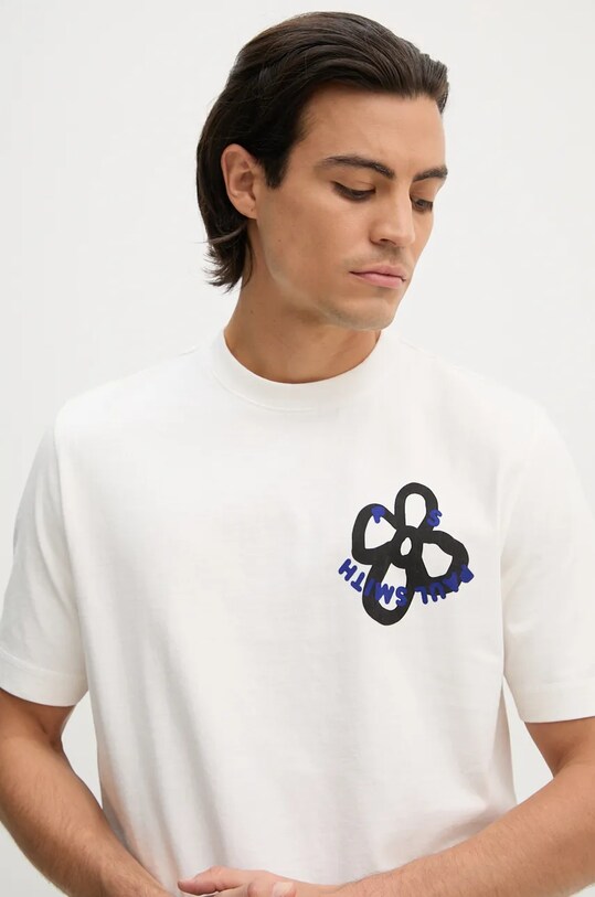 Хлопковая футболка PS Paul Smith бежевый M2R.965X.NP4825