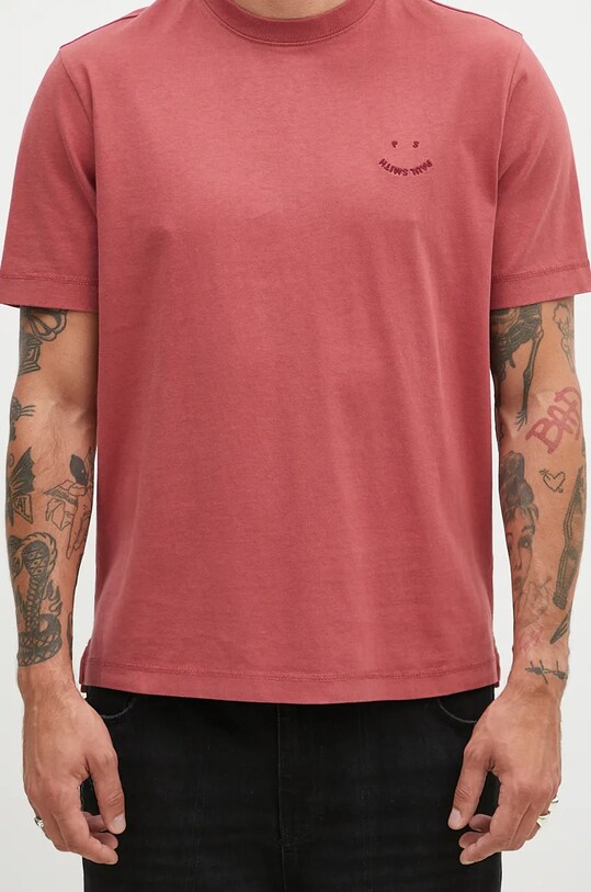 Бавовняна футболка PS Paul Smith рожевий M2R.965XE.N22116