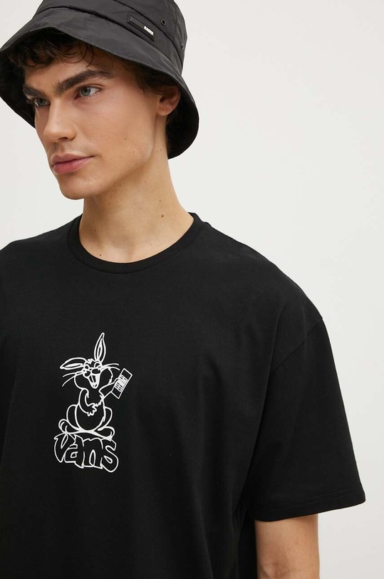 Vans t-shirt bawełniany VN000HFNBLK1 czarny
