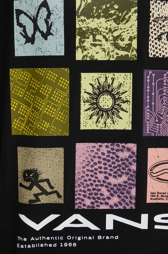 Vans t-shirt bawełniany VN000HFQBLK1 czarny