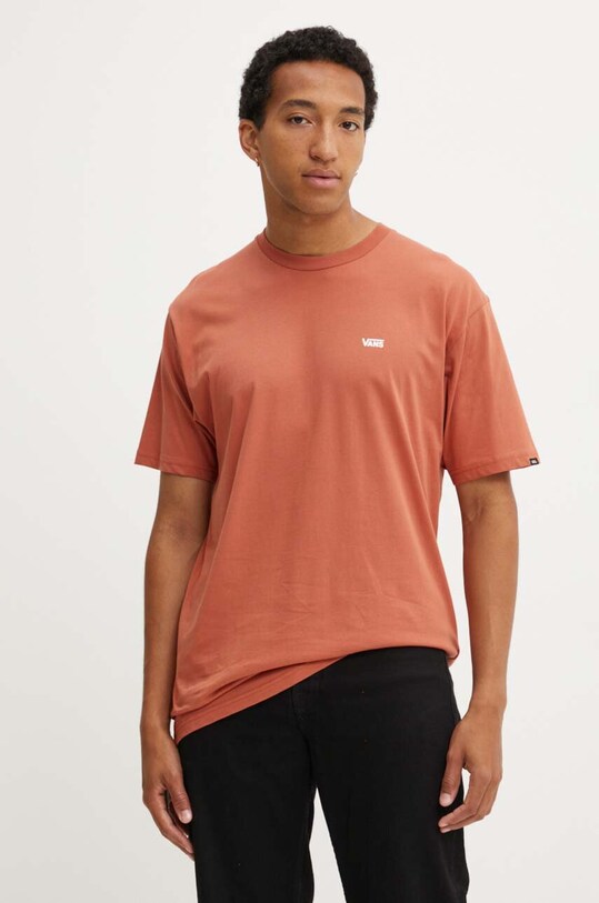 Vans tricou din bumbac print portocaliu VN0A3CZEC9J1