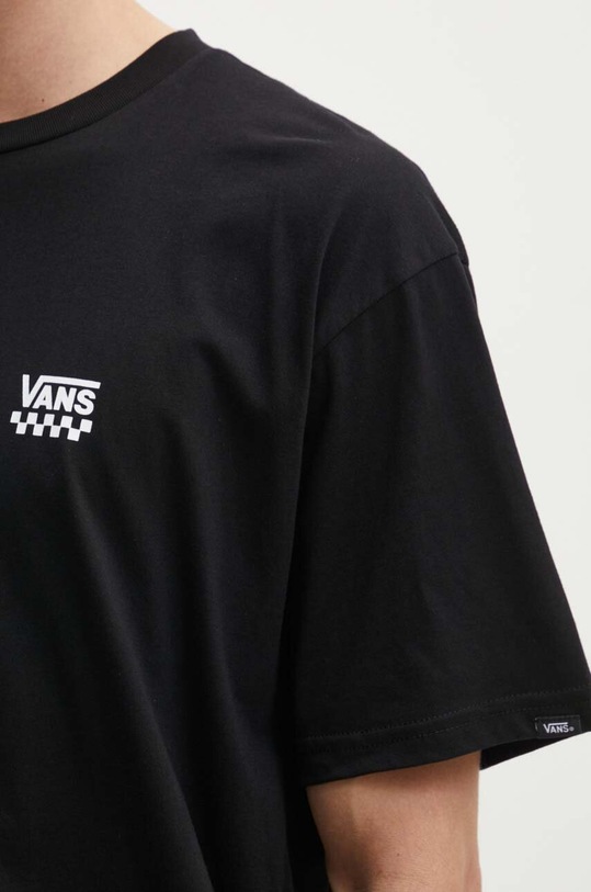 Vans t-shirt bawełniany VN0A7TLGBLK1 czarny