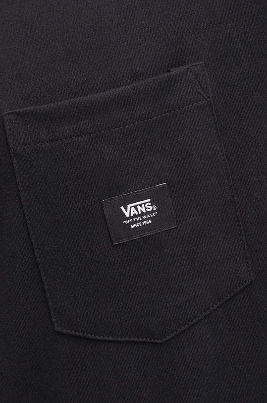 Bavlněné tričko Vans černá VN000G3YBLK1