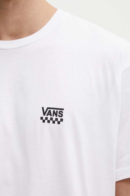 Bavlněné tričko Vans VN0A7TLGWHT1 bílá