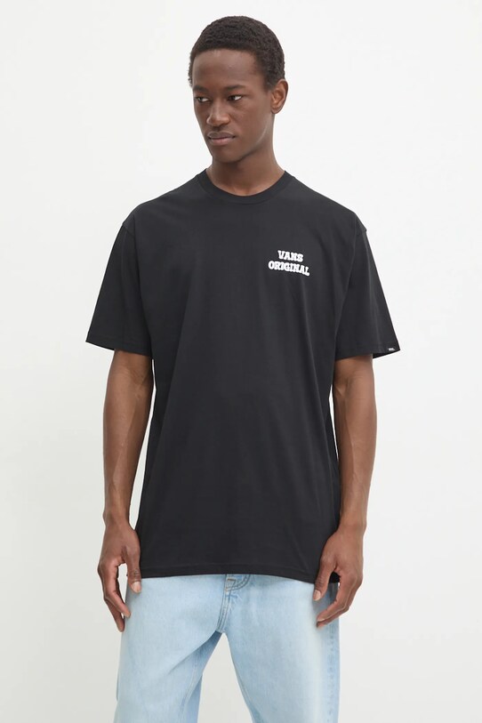 Îmbrăcăminte Vans tricou din bumbac VN000KHVBLK1 negru