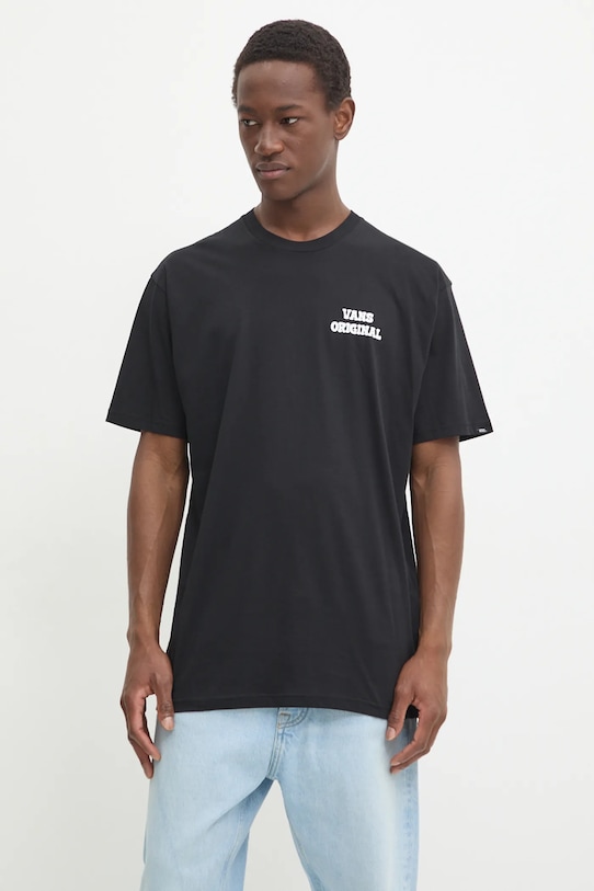 Oblečení Bavlněné tričko Vans VN000KHVBLK1 černá
