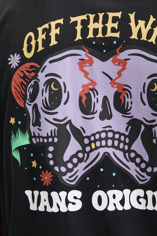 Bavlněné tričko Vans VN000KHVBLK1 černá