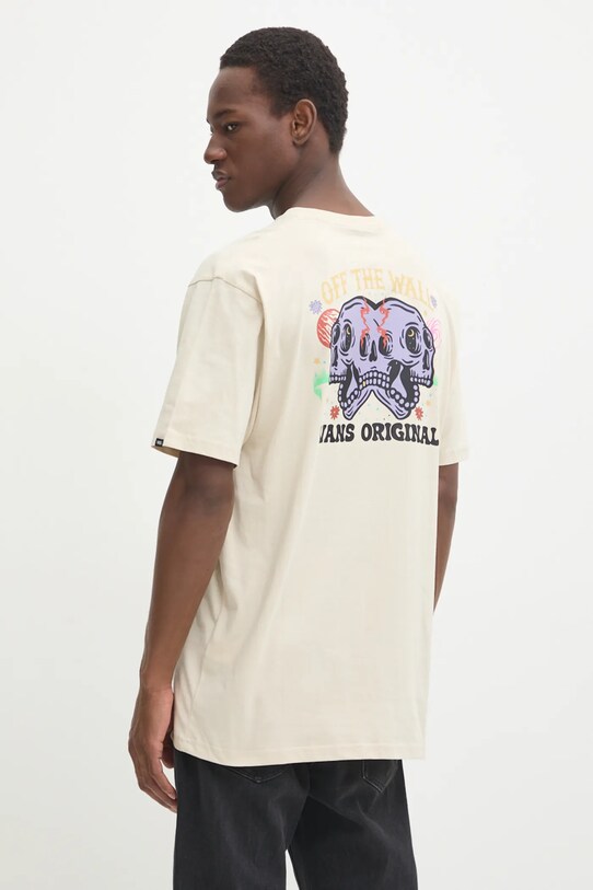 Îmbrăcăminte Vans tricou din bumbac VN000KHV2N11 bej