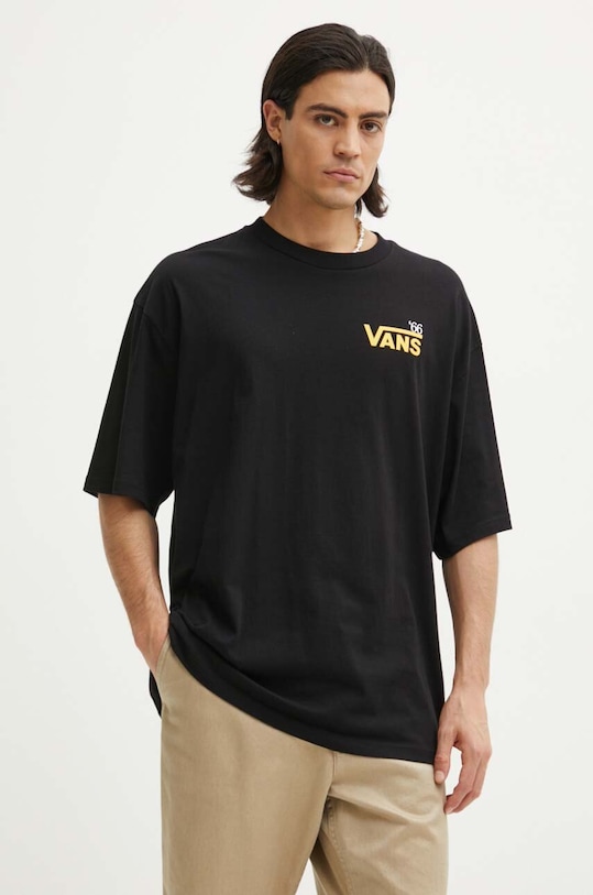 Oblečení Bavlněné tričko Vans VN000HFTBLK1 černá