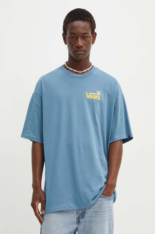 Oblečení Bavlněné tričko Vans VN000HFTJCN1 modrá