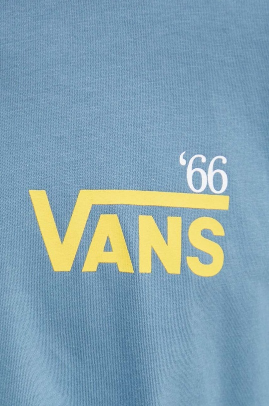 Bavlněné tričko Vans VN000HFTJCN1 modrá