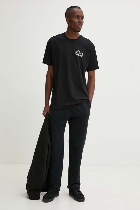 Pamučna majica Vans VN000HG2BLK1 crna AW24