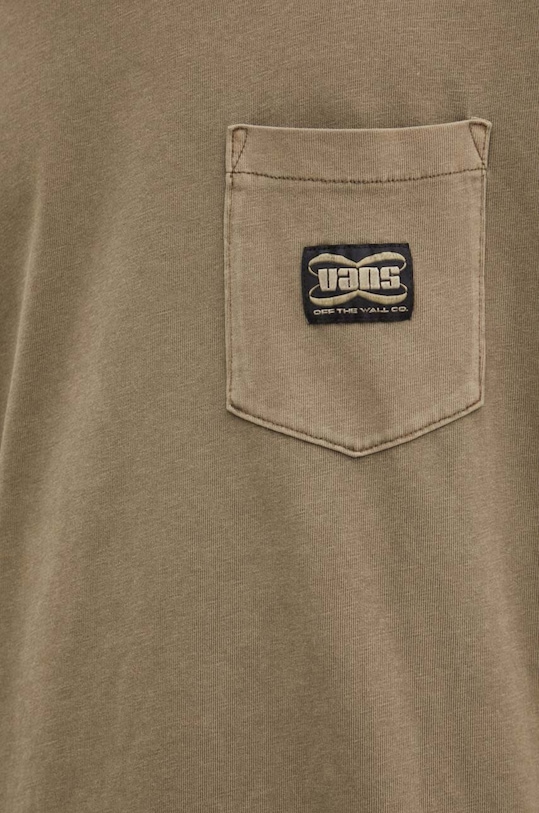 Pamučna majica Vans VN000HES9JC1 zelena