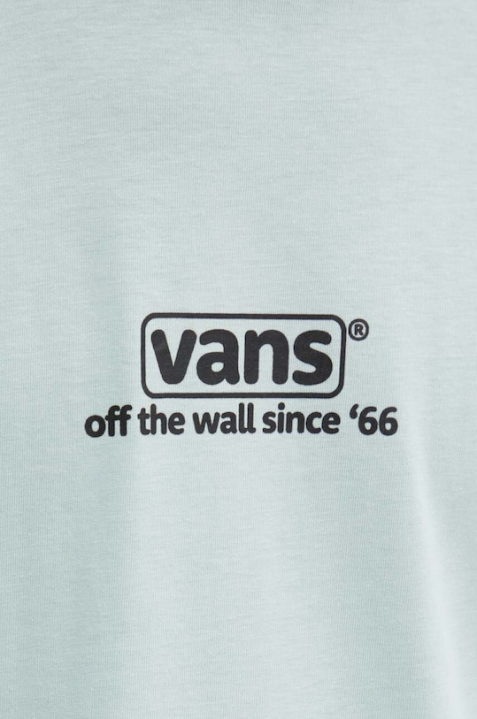 Vans t-shirt bawełniany VN000HFFM8I1 turkusowy