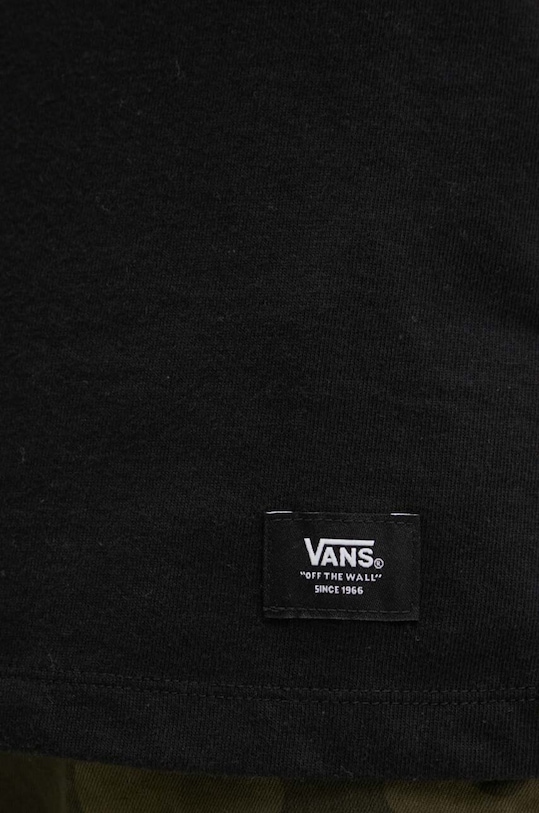 Bavlněné tričko Vans VN000G51BLK1 černá