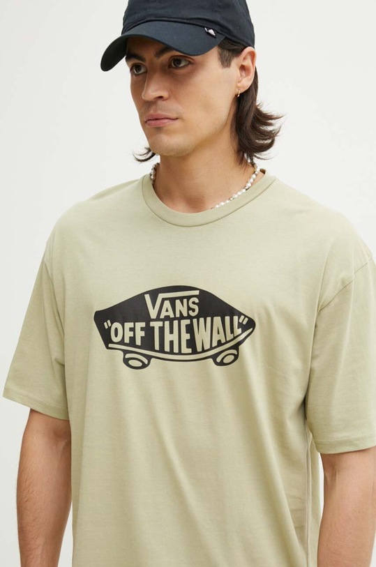 Vans tricou din bumbac verde VN00004XD3Z1