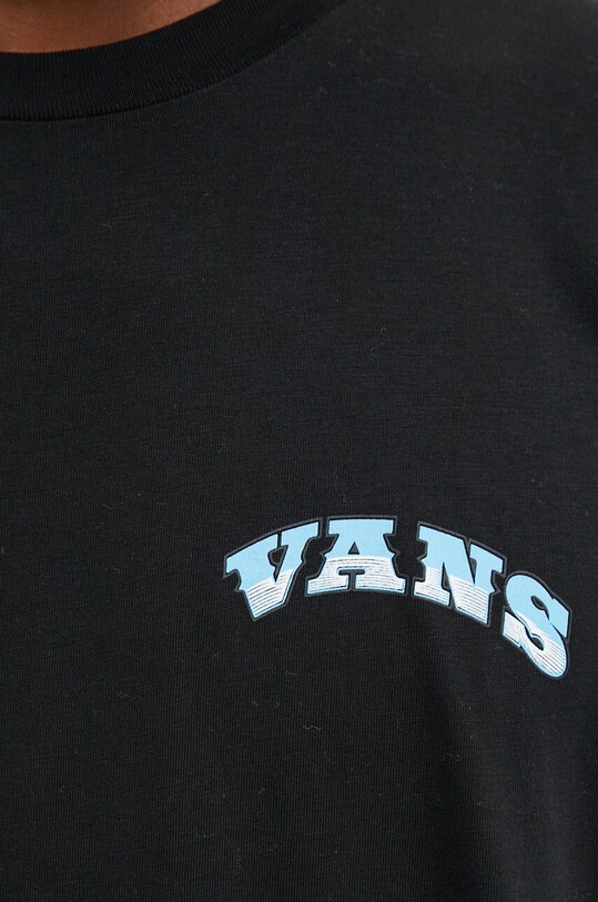 Vans t-shirt bawełniany VN000KHTBLK1 czarny