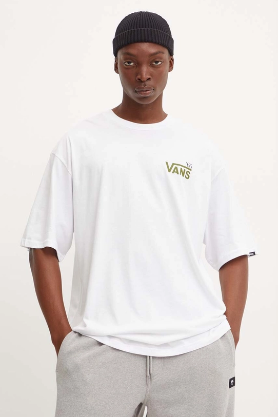 Vans t-shirt bawełniany VN000HFTWHT1 biały AW24