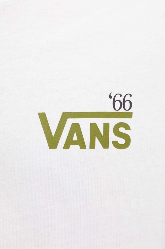 Bavlnené tričko Vans VN000HFTWHT1 biela