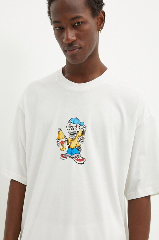 Vans tricou din bumbac bej VN000HFRFS81