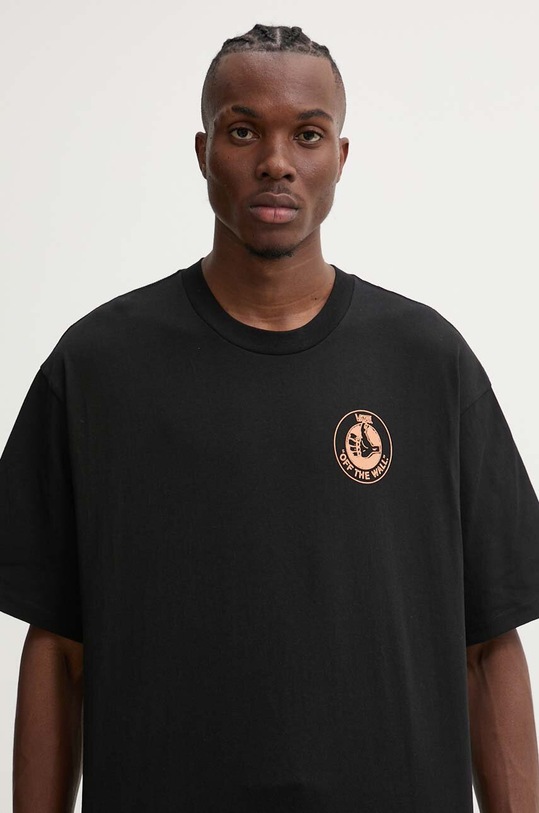 Vans t-shirt bawełniany nadruk czarny VN000KTJBLK1
