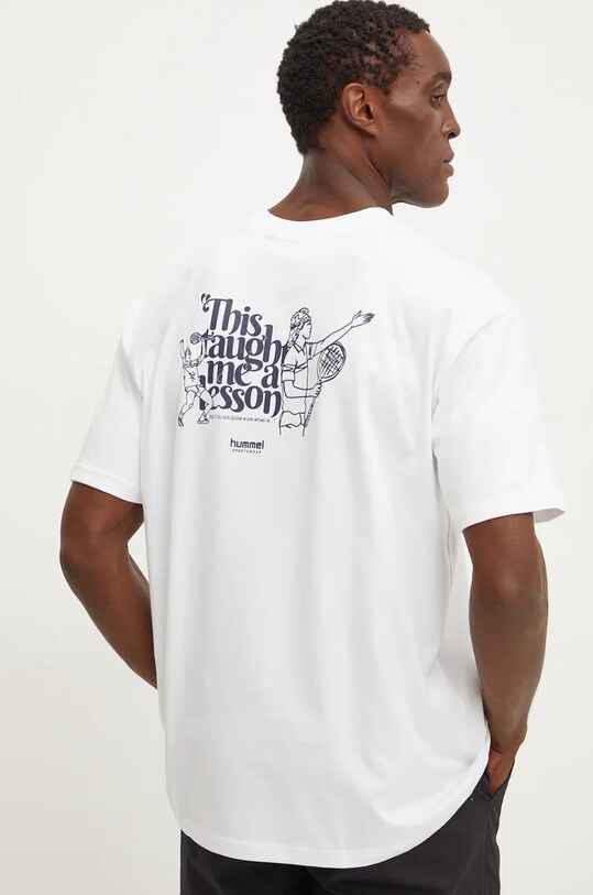 Hummel t-shirt bawełniany 226100 biały