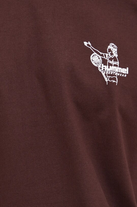 Hummel tricou din bumbac 226100 maro