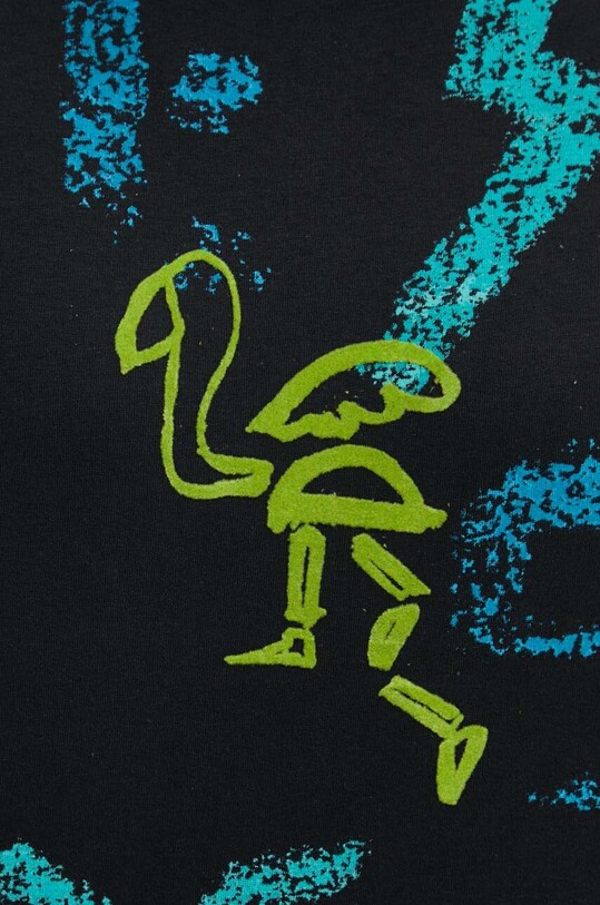Bavlněné tričko Desigual ARGIDER 24WMTK05 černá