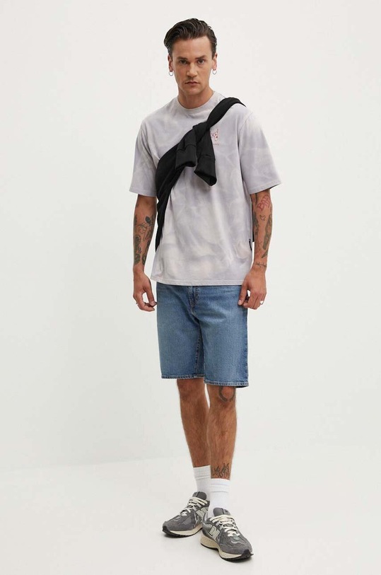 Desigual tricou din bumbac ARMIN 24WMTK09 violet AW24