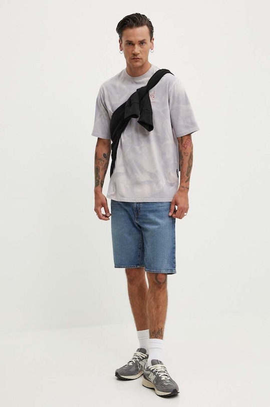 Desigual tricou din bumbac ARMIN 24WMTK09 violet AW24