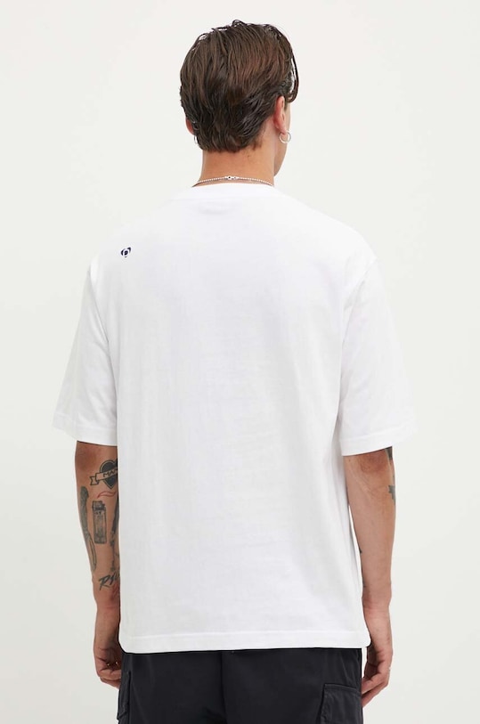 Îmbrăcăminte Desigual tricou din bumbac ARNOLDO 24WMTK10 alb