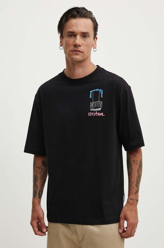 Abbigliamento Desigual t-shirt in cotone ARCHIE 24WMTK01 nero