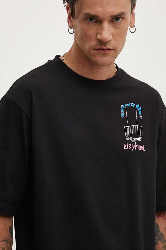Desigual t-shirt in cotone ARCHIE nero 24WMTK01