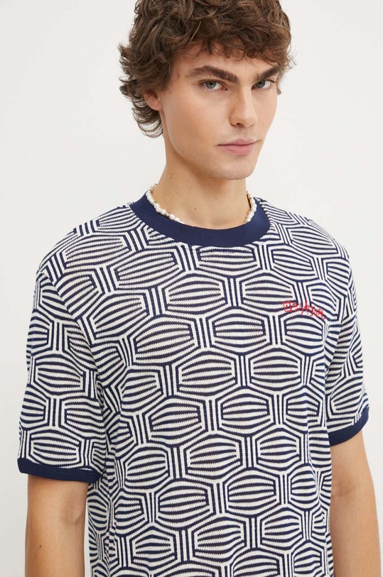 Majica kratkih rukava Desigual ARATZ mornarsko plava 24WMTF02