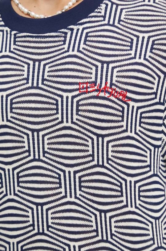 Majica kratkih rukava Desigual ARATZ 24WMTF02 mornarsko plava