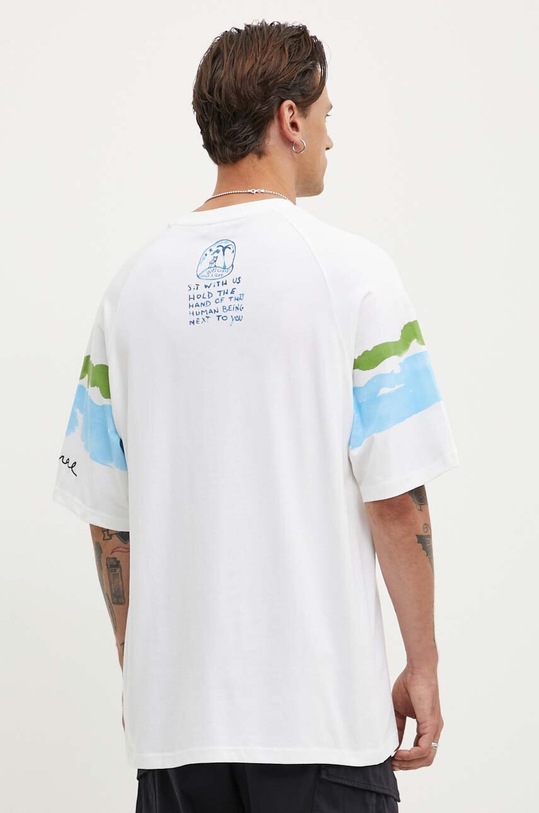 Îmbrăcăminte Desigual tricou din bumbac AREN 24WMTK03 alb