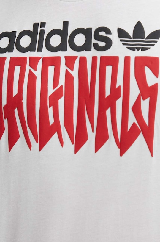adidas Originals t-shirt bawełniany IX9650 biały