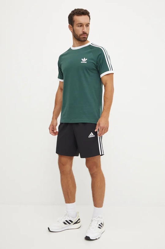 adidas Originals t-shirt bawełniany IY8720 zielony AW24