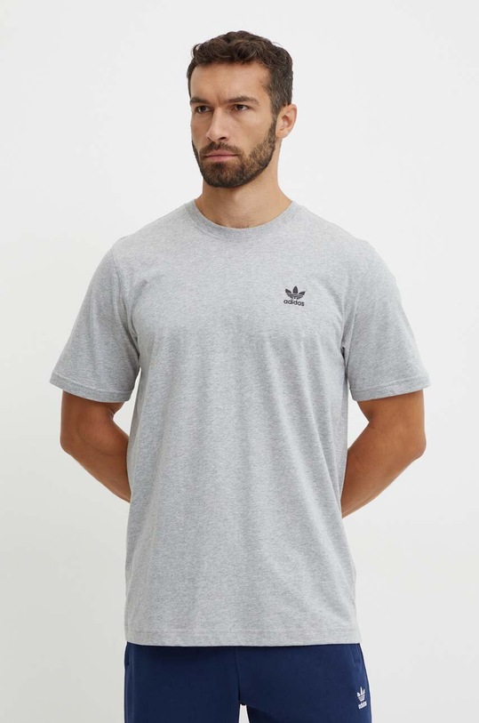 Βαμβακερό μπλουζάκι adidas Originals γκρί IZ2096