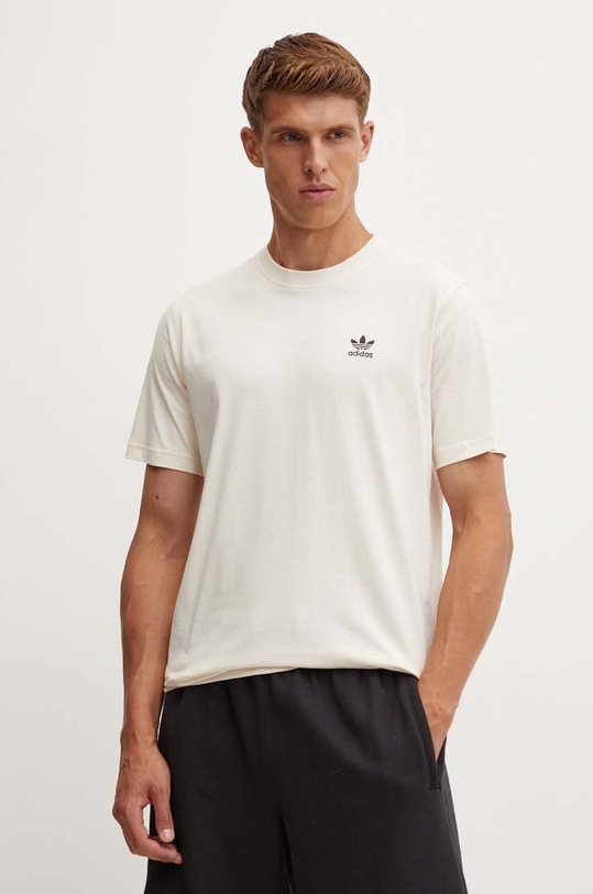 Βαμβακερό μπλουζάκι adidas Originals βαμβάκι μπεζ IZ2102