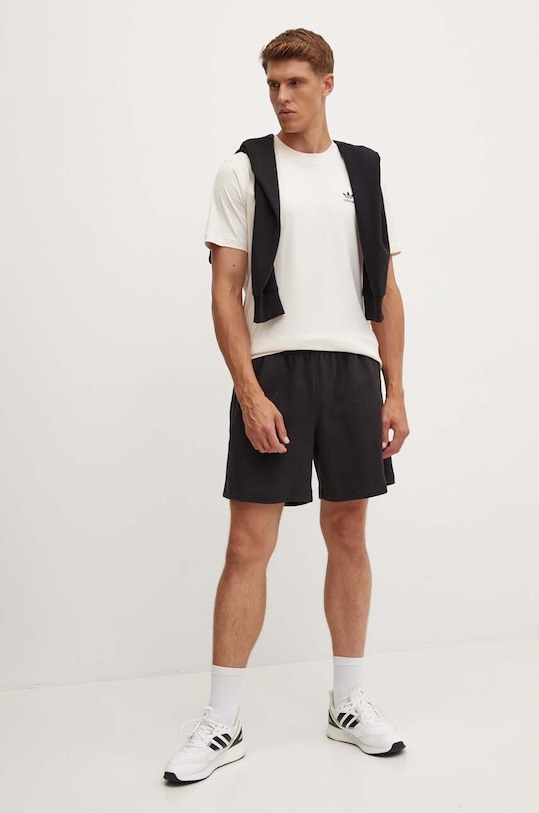 Βαμβακερό μπλουζάκι adidas Originals IZ2102 μπεζ AW24