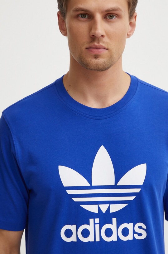 adidas Originals t-shirt bawełniany nadruk niebieski IZ3058