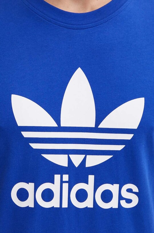 adidas Originals tricou din bumbac IZ3058 albastru