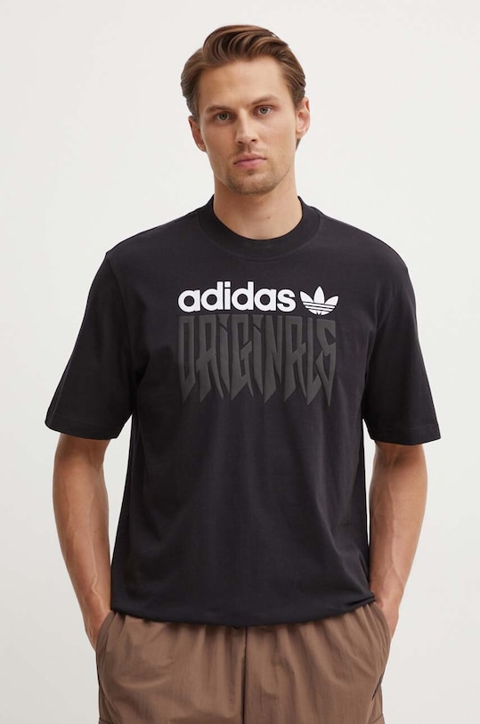 Хлопковая футболка adidas Originals хлопок чёрный IZ4831