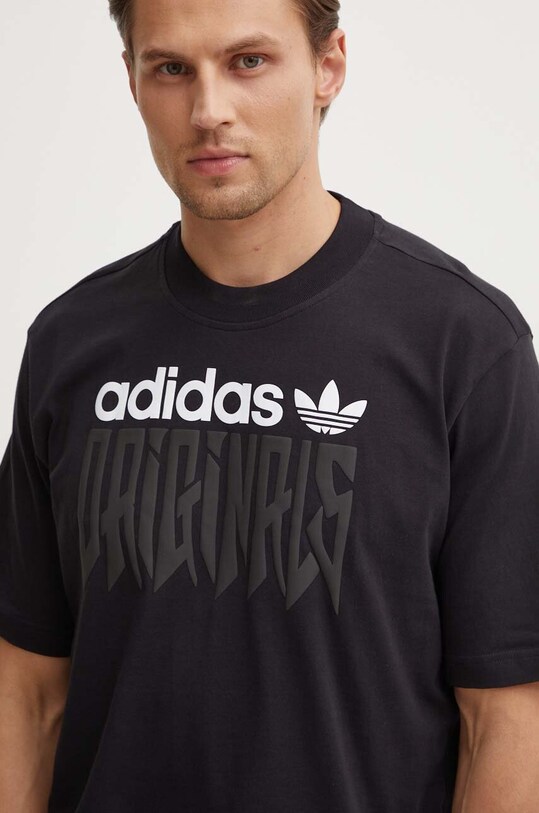 Хлопковая футболка adidas Originals чёрный IZ4831
