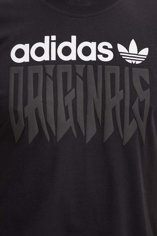 Хлопковая футболка adidas Originals IZ4831 чёрный